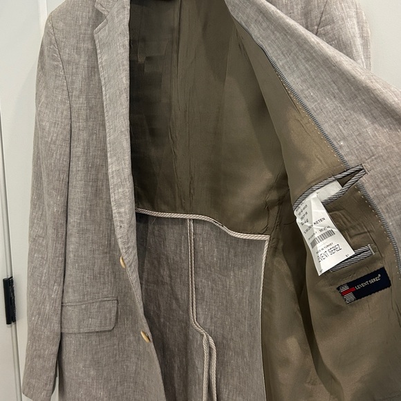 NWOT Levent Serez 💯% Linen Sports Coat / Blazer / Jacket | Size 48 - Picture 13 of 15